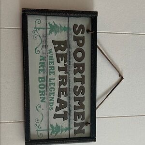Sportsmen Retreat Wall Sign